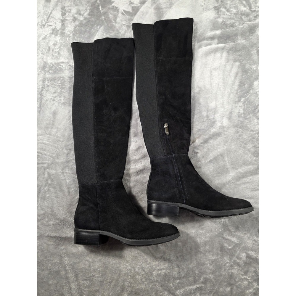 Sam Edelman Pam Black Suede Stretch Over-The-Knee Boots US 5M NWOB